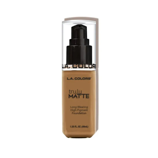 Base Líquida Truly Matte L.A. Colors – CLM 362 Warm Caramel