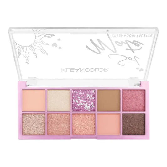 Paleta de Sombras Sol Mate KleanColor 10 Tonos - Space
