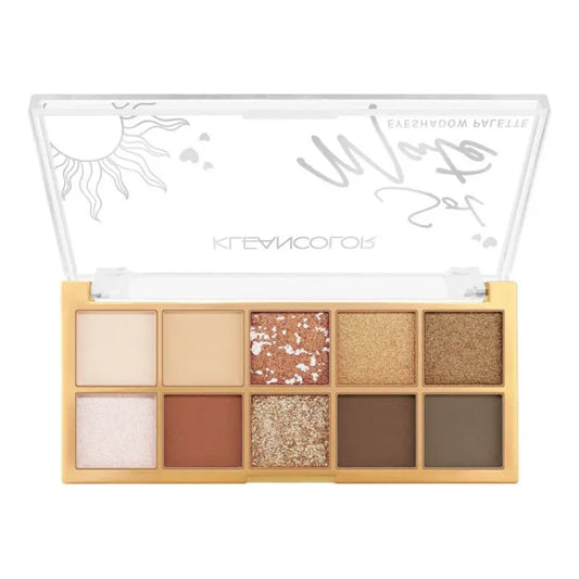 Paleta de Sombras Sol Mate KleanColor 10 Tonos - Time
